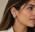 Aretes Valentine Plateados