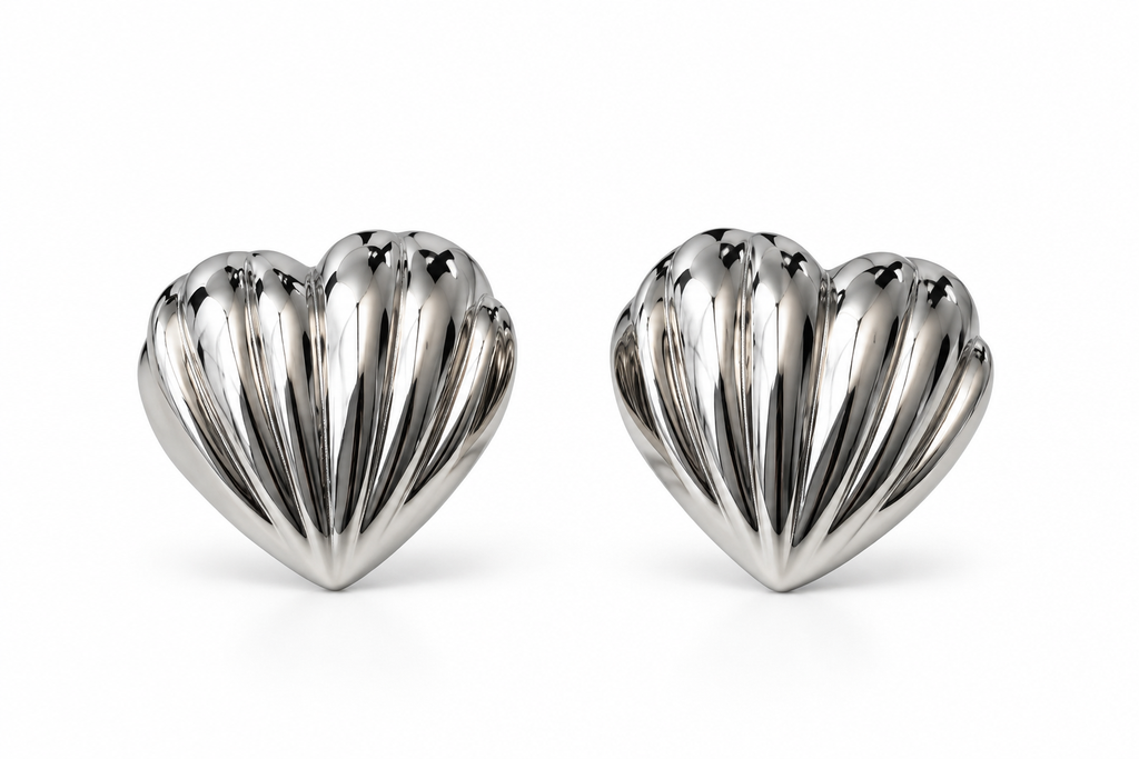 Aretes Valentine Plateados