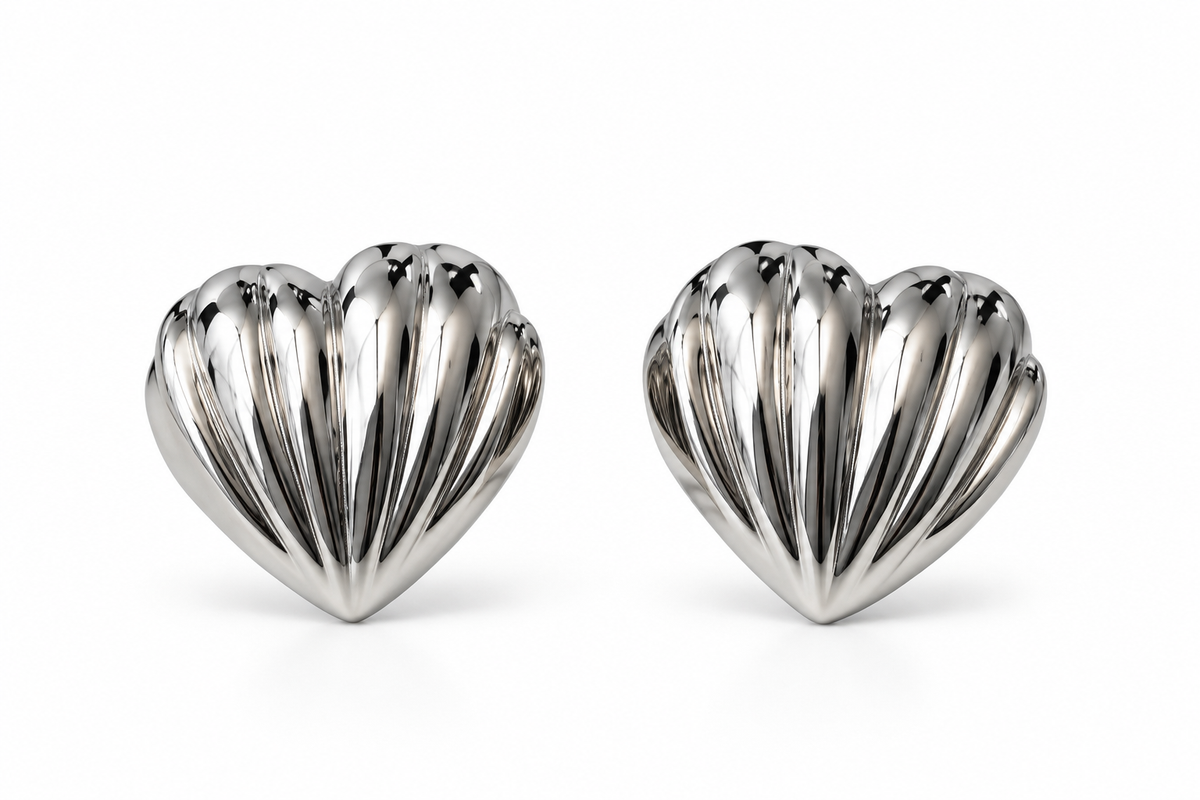 Aretes Valentine Plateados