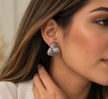 Aretes Trébol Plateados