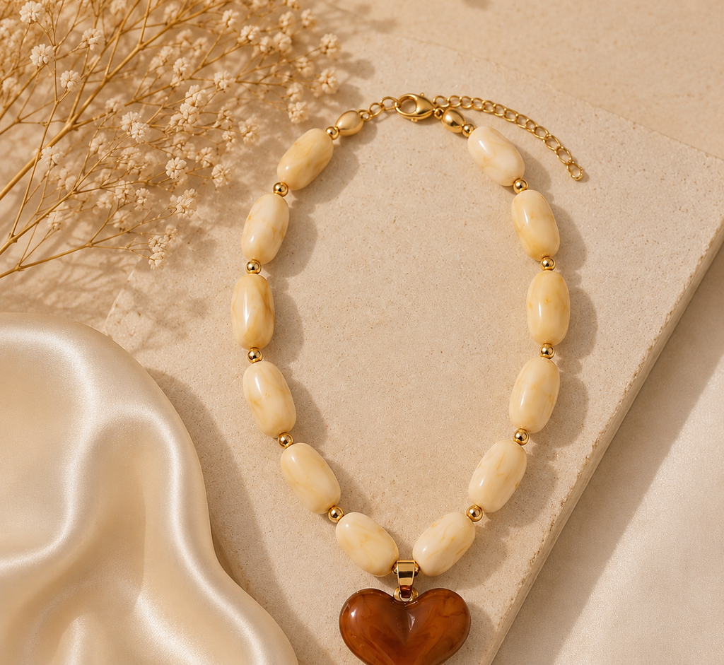 Collar Corazón Caribe