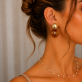 Aretes Dorados Miel