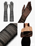 Guantes Largos Velados
