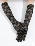 Guantes Largos de Encaje Floral